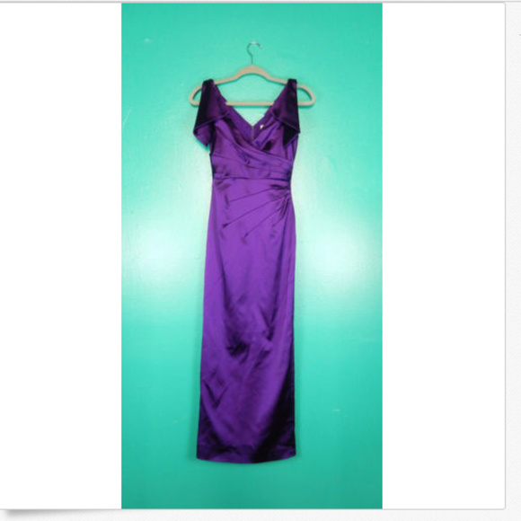 karen millen purple satin dress